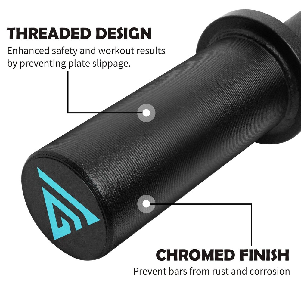 Dumbbell Handle 16 Olympic 2 inch Weight Plates Spring Collars Loadable