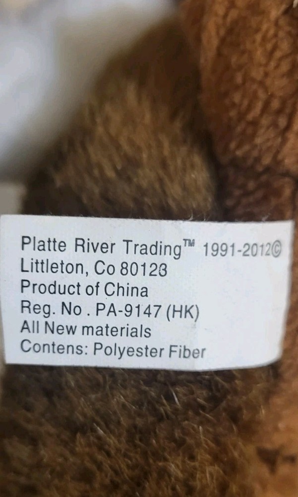 Vinatge Platte River Brown Bald Eagle Hand Puppet