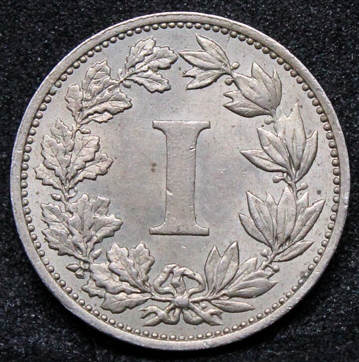 1 Centavos 1883. Mexico. KM-392. UNC