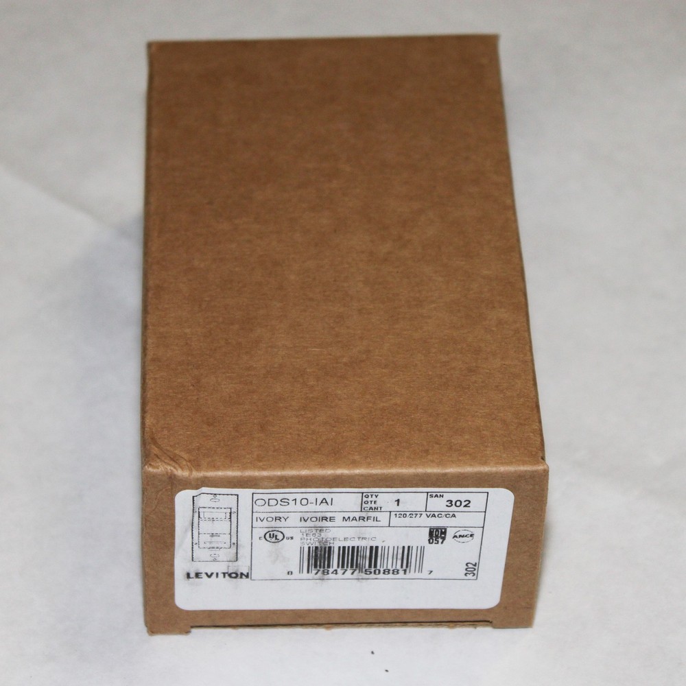 LEVITON ODS10-IAI OCCUPANCY SENSOR WALL SWITCH PIR, MULTI-LOCATION, IVORY