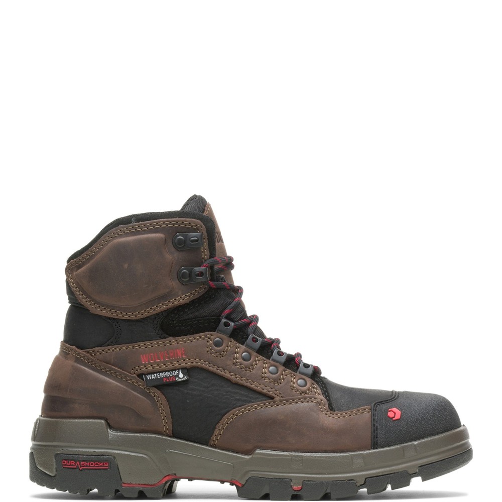 Wolverine Men Legend DuraShocks CarbonMax Safety Toe 6" Boot Work Boots