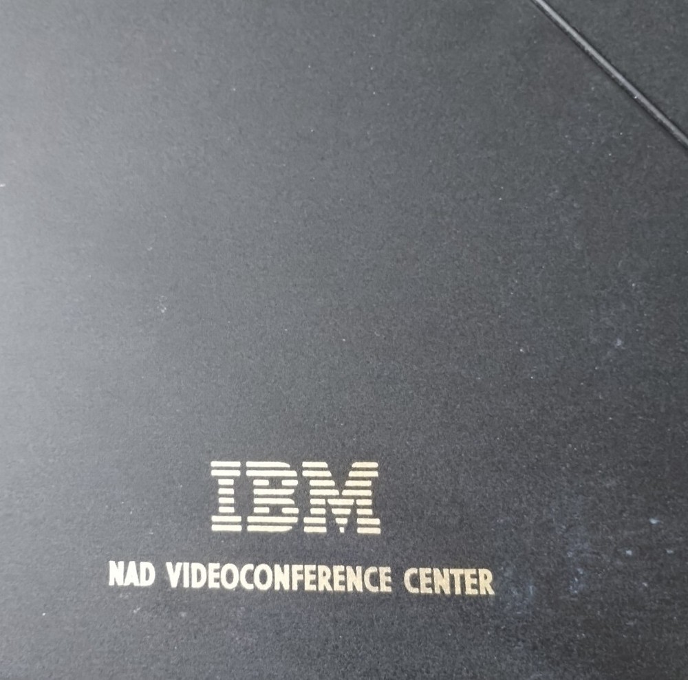 Vtg Business IBM NAD VIDEOCONFERENCE CENTER Notepad Document Holder-Folder HTF