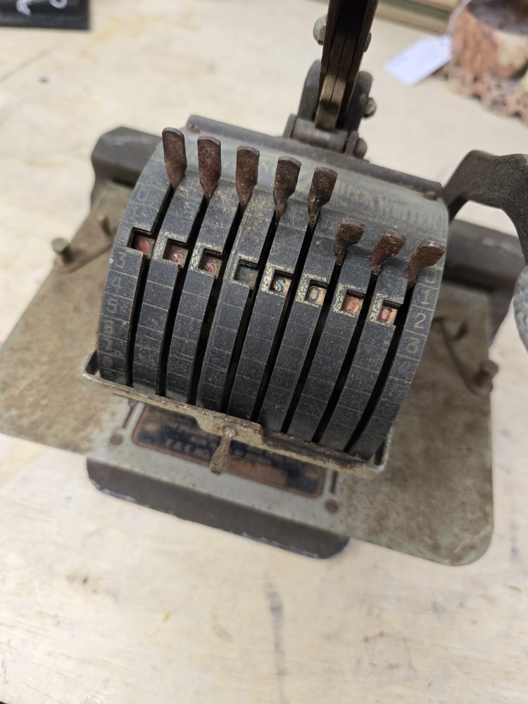 Early Antique Lightning Check Writer