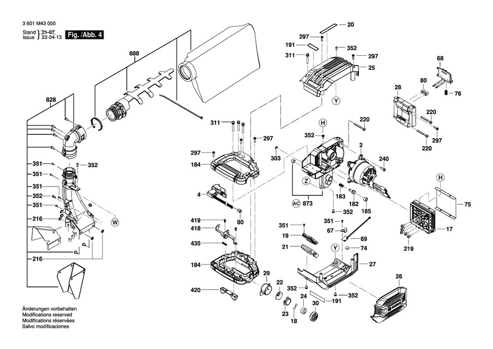 New Genuine Bosch 1609B05025 Lower guard