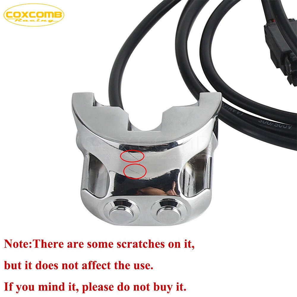 Chrome 1" Handlebar Mounted Air Ride Controller Switch For Harley Dyna Bobber