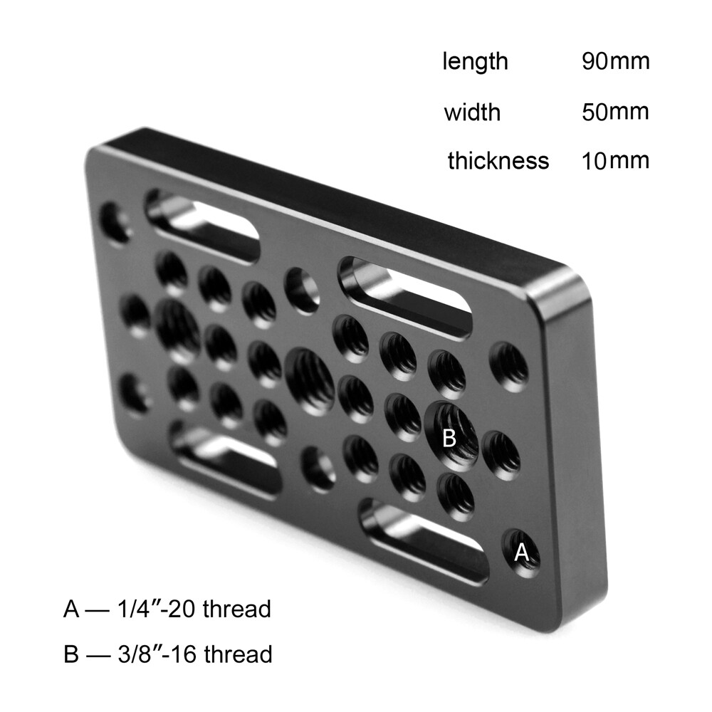 SmallRig Cheese Plate Multi-Function Mounting Plate with 1/4"& 3/8" Threads 1598