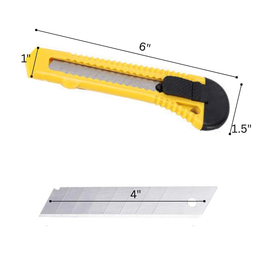 Utility Cutting Knife with 18mm Blade: 1 Pack