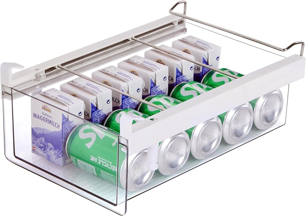 Refrigerator storage drawer, transparent plastic refrigerator storage container