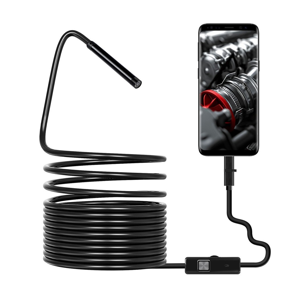 HD Snake Borescope Camera Inspection Endoscope Waterproof For Android PC USB