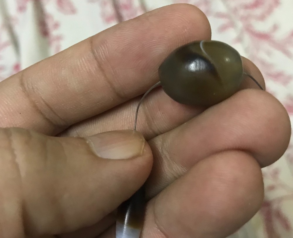 ancient agate stone bead bactrian c.200-100 bc ##PK17##