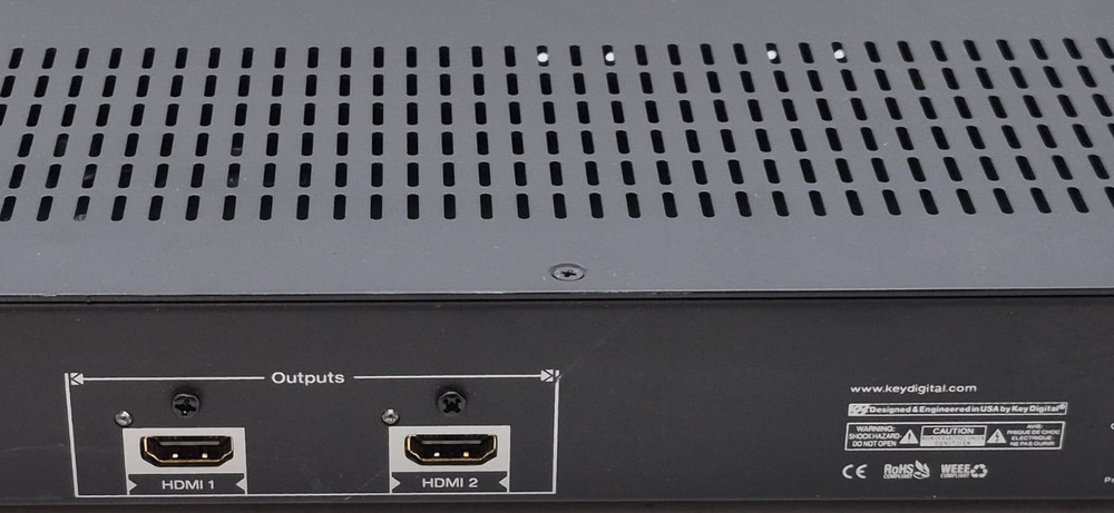 Key Digital KD-4x2CS 4 Input 2 Output HDMI Matrix Switcher