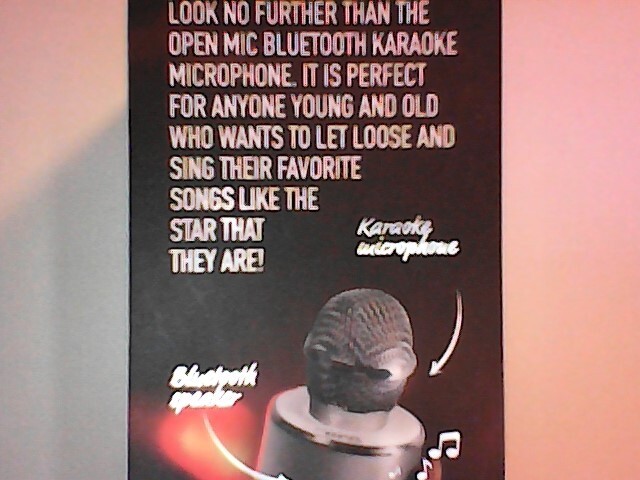 iJoy Open Mic Bluetooth Karaoke Microphone NEW SHIP FAST!