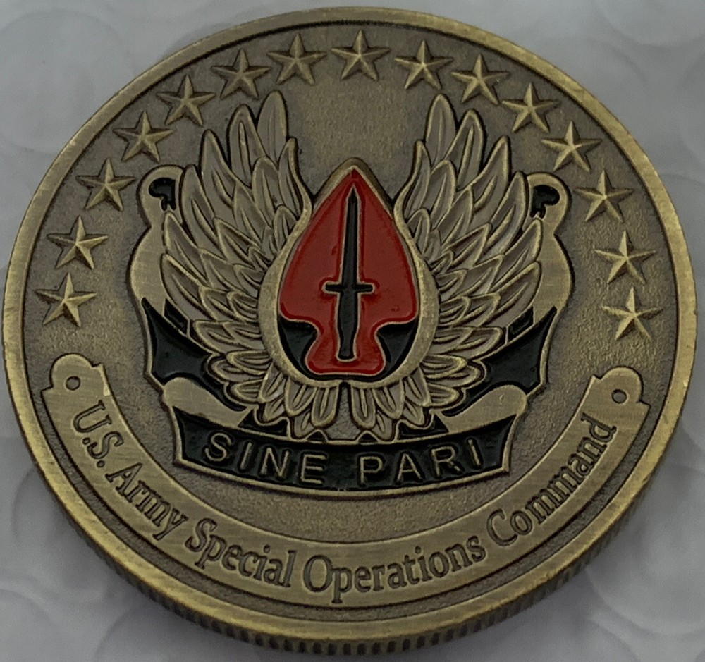 * 10 Pieces U.S. Army Special Operations Command Challenge Coin