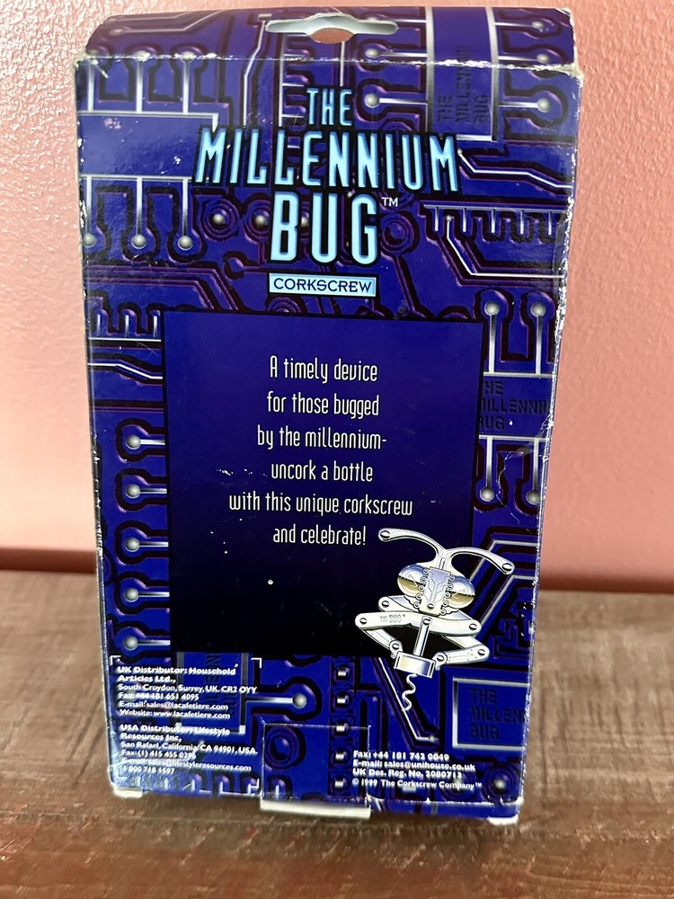 The Millennium Bug Corkscrew, Chrome, New in Box