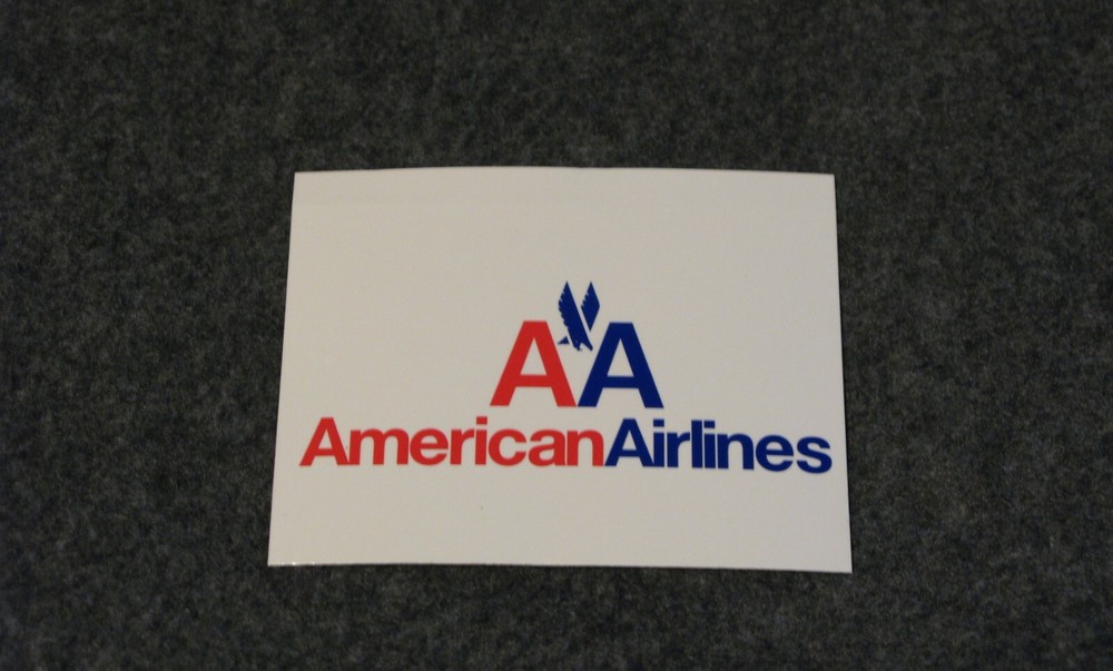 2 AMERICAN AIRLINES / AA LOGO STICKER.