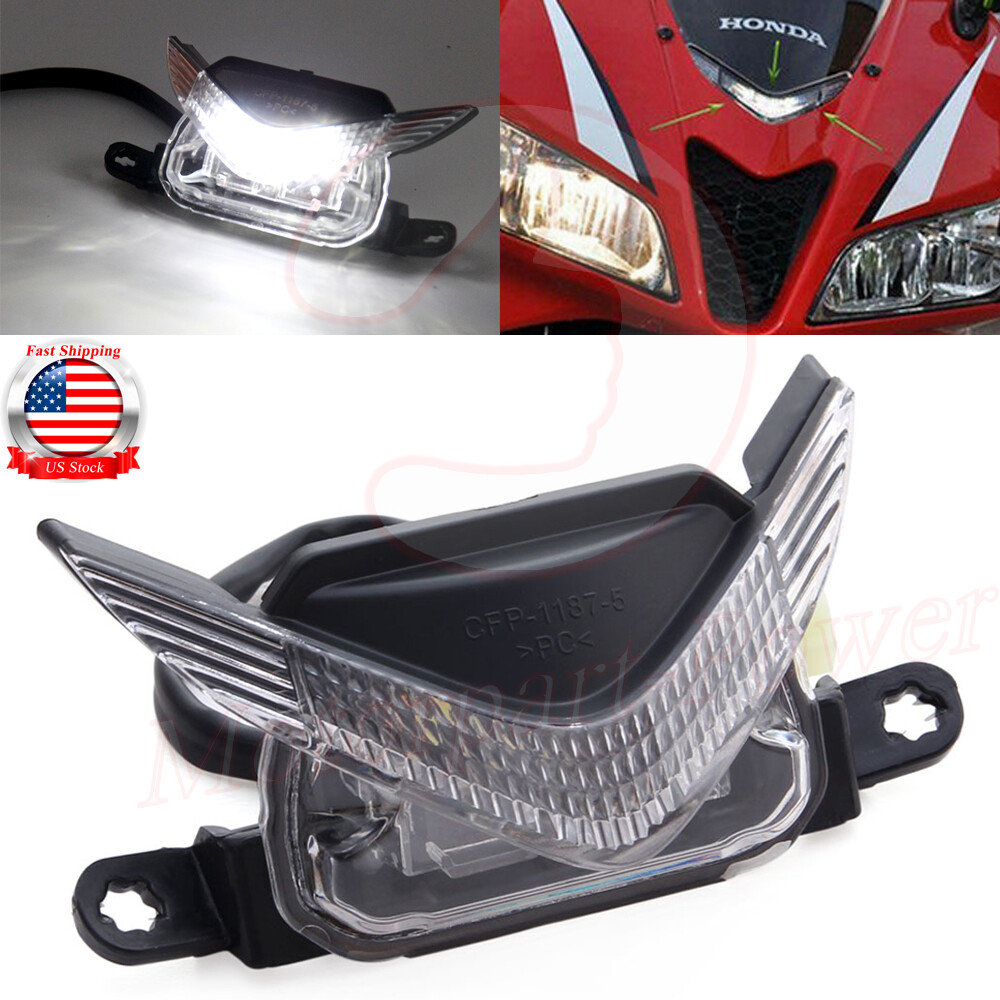 Front Upper LED Bulb Light Headlight Lamp Small For Honda CBR600RR ABS 2007-2012