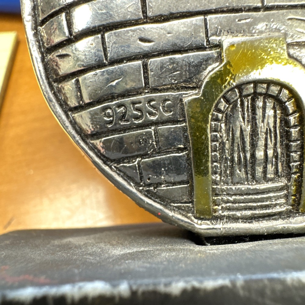Hamsa Souvenir From Jerusalem Silver Plated.