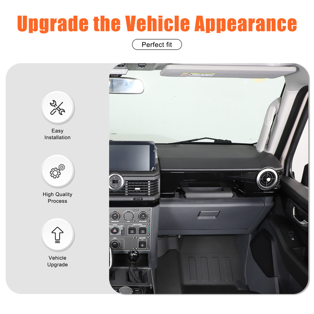 ABS Gloss Black Interior Side Vent Frame for Ineos Grenadier 2020+
