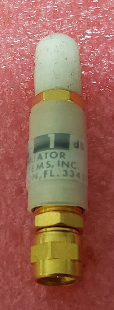 ELCOM SYSTEMS AT-53-1 FIXED ATTENUATOR 1dB DC-3GHz SMA