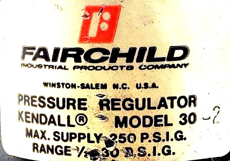 Fairchild 30-2 Pressure Regulator Max Supply 250 PSIG