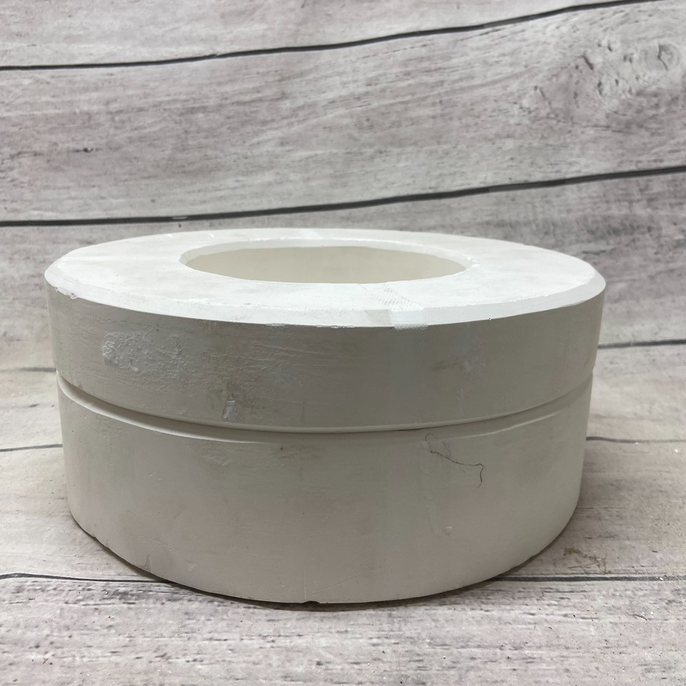 Vintage Unbranded Ceramic Casting Mold Oval Base