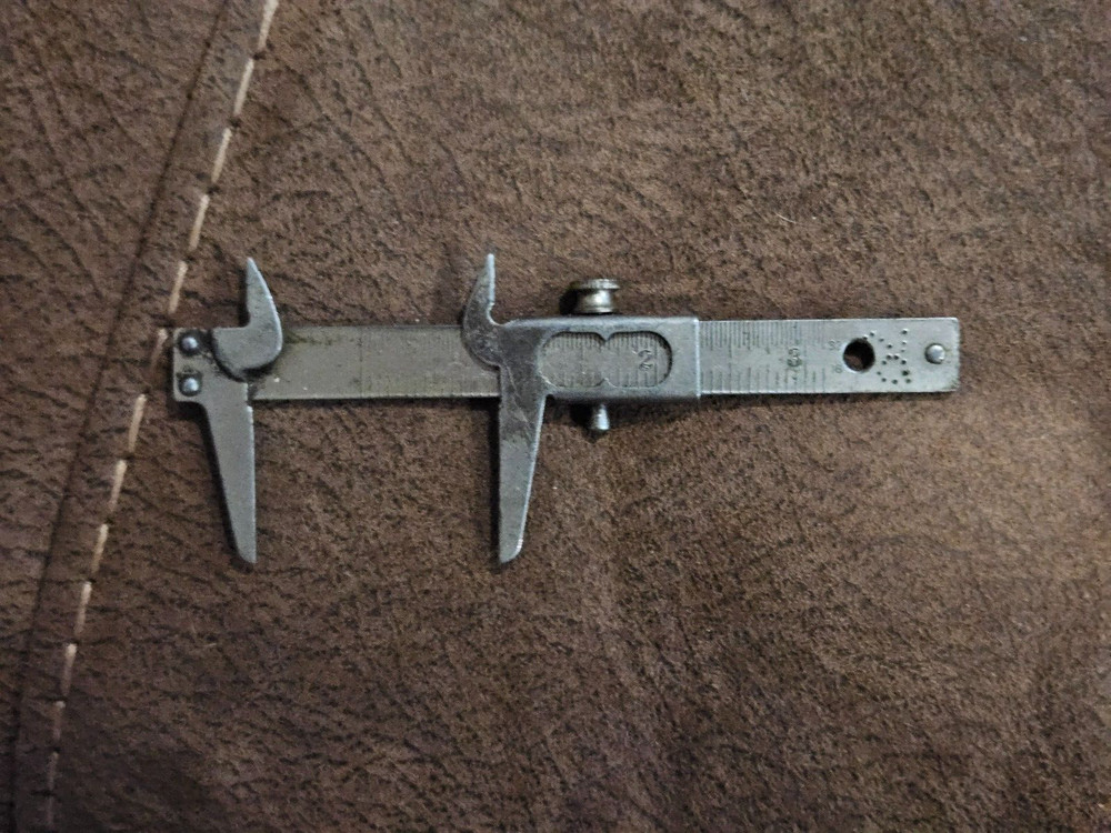 Vintage Slide Caliper machinist tool 3-4"