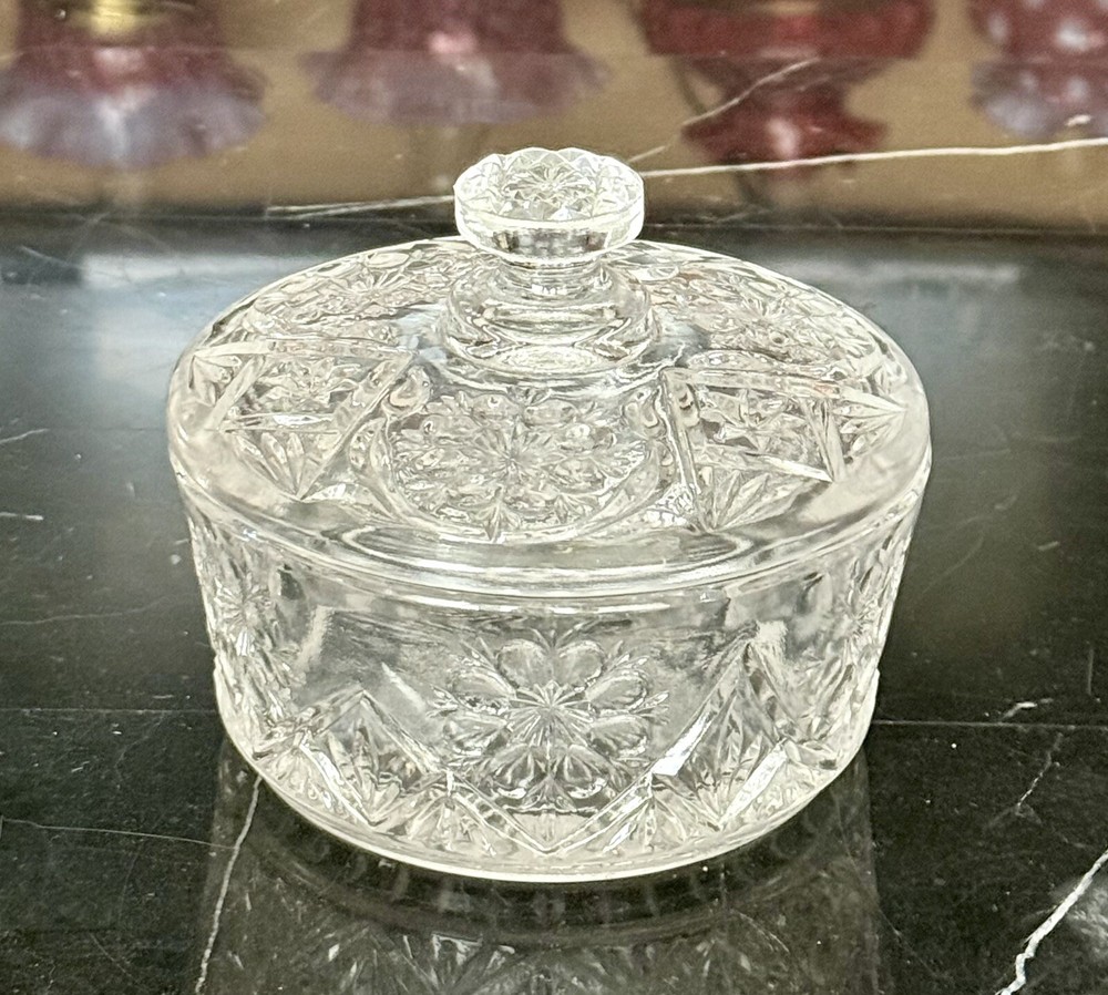 Imperial Lenox Glass Covered Candy Dish Box