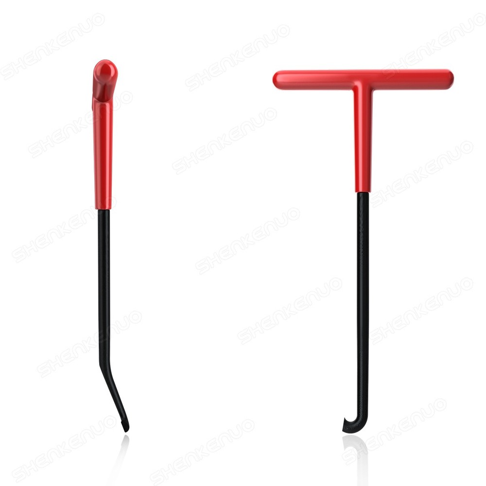 T-Shaped Exhaust Spring Puller with Rubber Grip - Essential Tool for Motorcycles