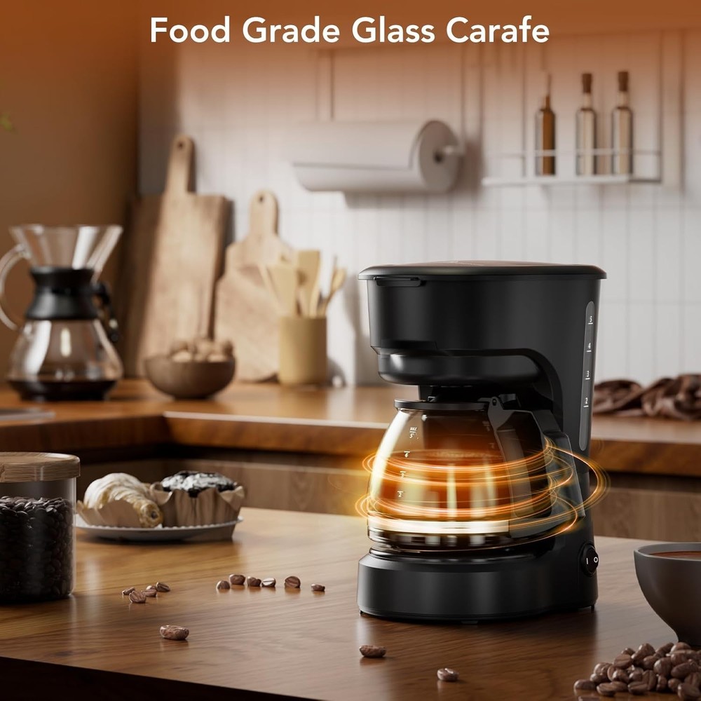 COWSAR Compact Coffee Machine Drip Coffee Maker with Pause & Brew, 2H Keep Warm