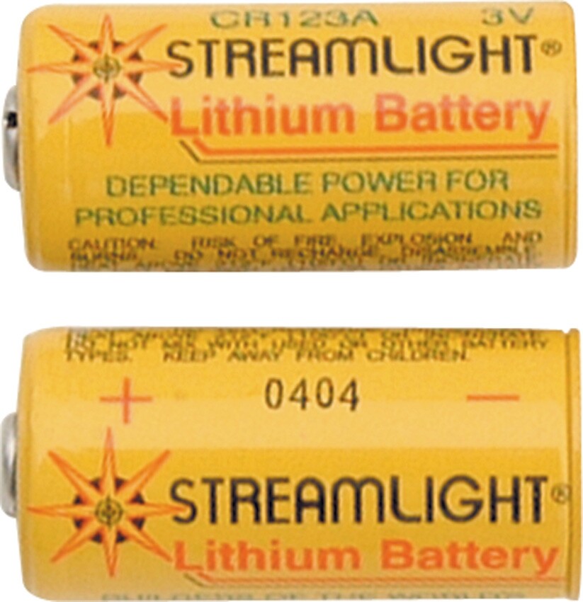 Streamlight Replacement Lithium Batteries, Made in USA, # STR85175