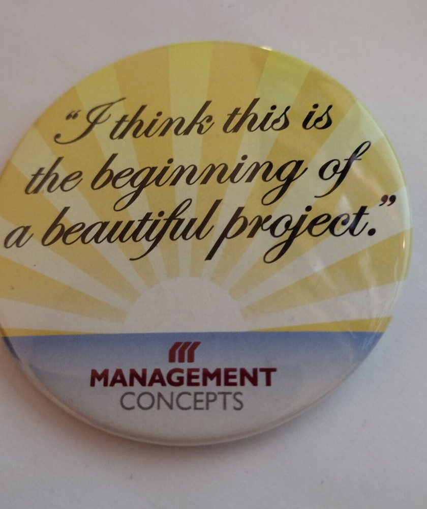 Management Concepts Large Badge Button Pin