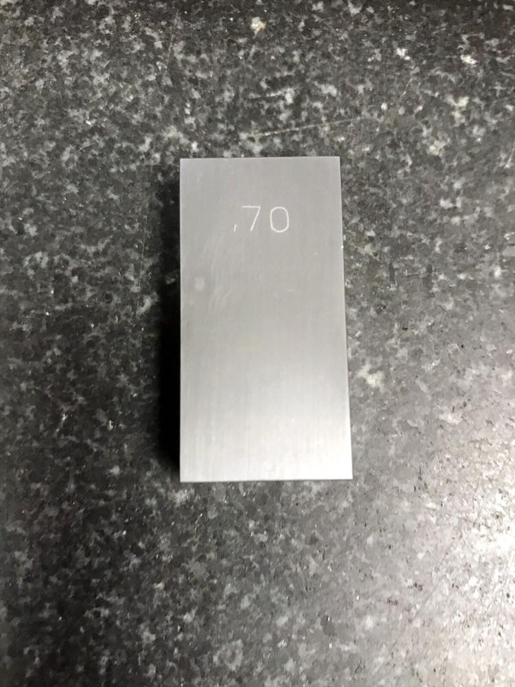 .7000 CARBIDE  GAGE BLOCK Grade 2 Rectangular SOLID CARBIDE WRINGS TOGETHER WELL