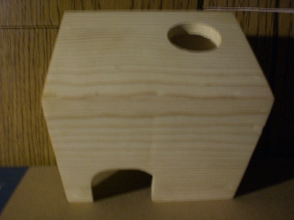 hamster hut made from pine