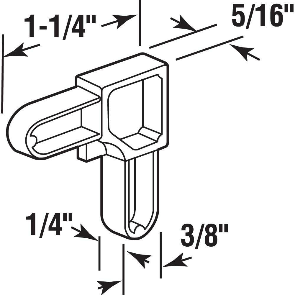 20Pcs White Plastic Replacement Corners for Mobile Home Screen Frames 1/4"x5/8"