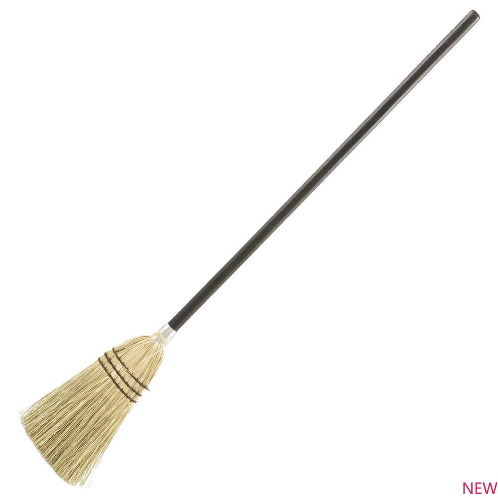 Lobby 38" Handle Corn-Fill Broom, Brown！