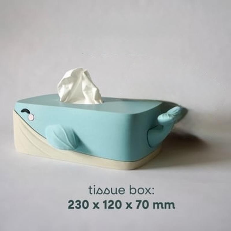 Bubbles the Whale Tissue Box Cover – Ocean Decor