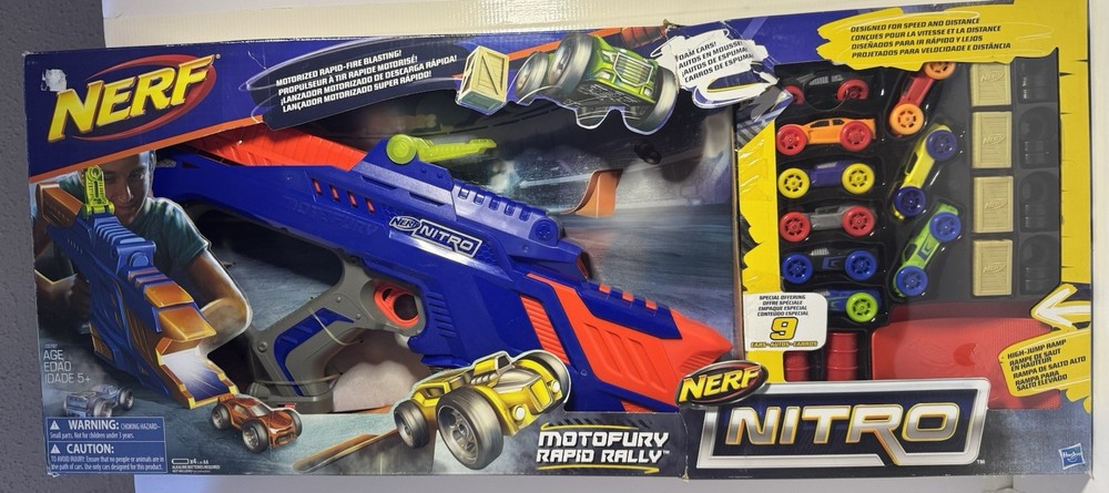 Nerf Motofury Rapid Rally Motorized Rapid-Fire Blasting - New
