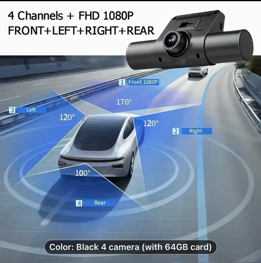 car dvr 4 channel