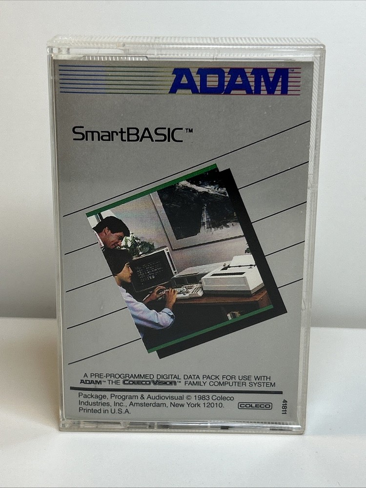 Coleco Vision ADAM SmartBasic High Speed Digital Data Pack Tape 1983 USA