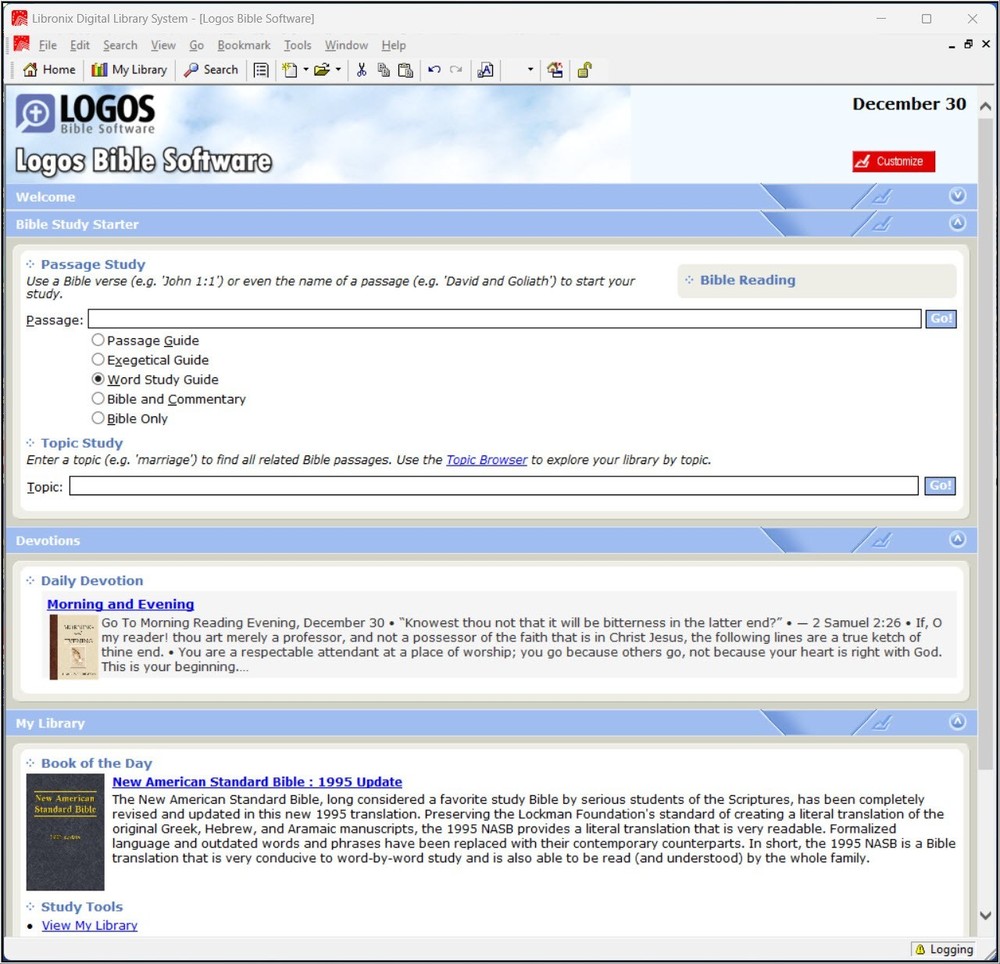Logos Bible Software Scholar's Library with 350+ Resources