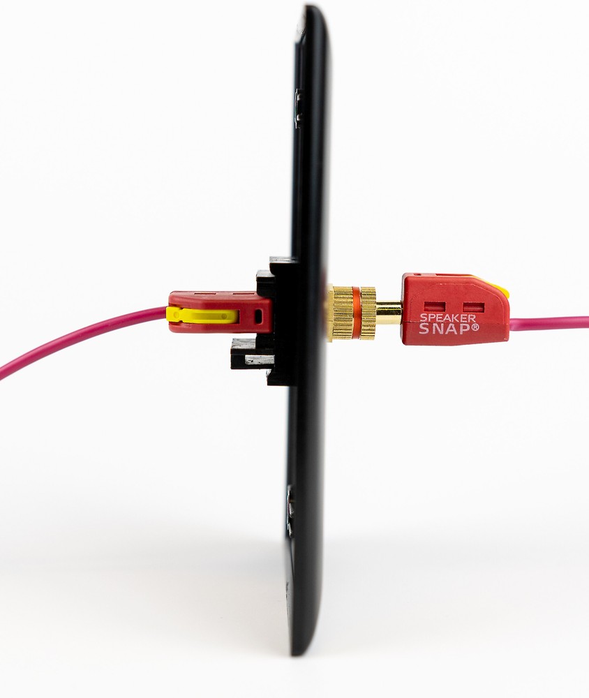 Speaker Snap Keystone Binding Posts 25 Pairs / 50 Pieces -Black