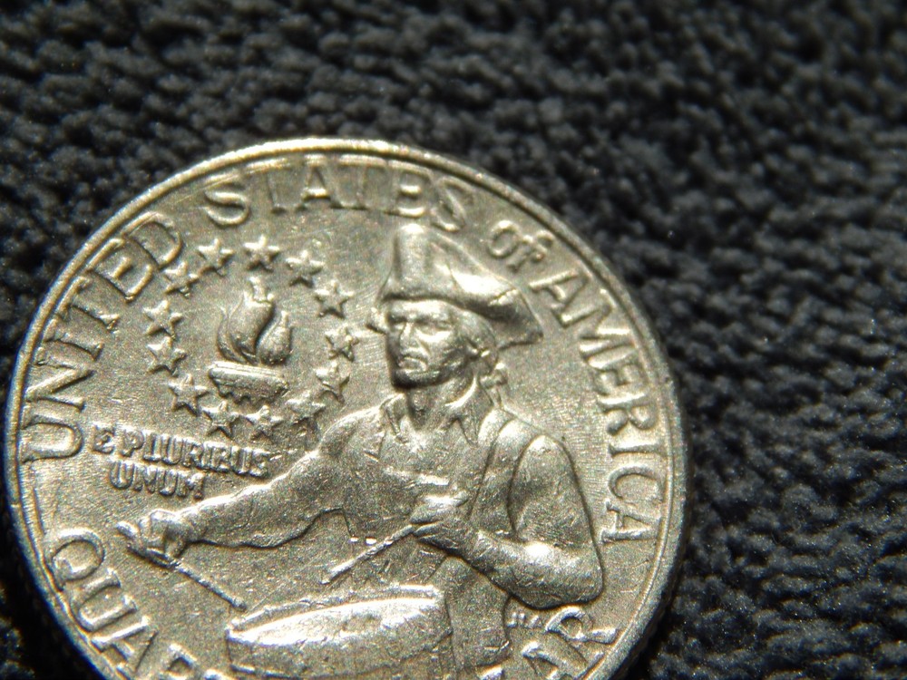 Bicentenial Quarter No Mint Mark Multiple Errors Reverse Side and Obverse side