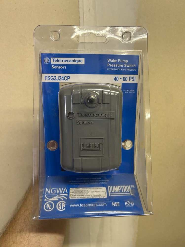 Telemecanique Water Pump Pressure Switch