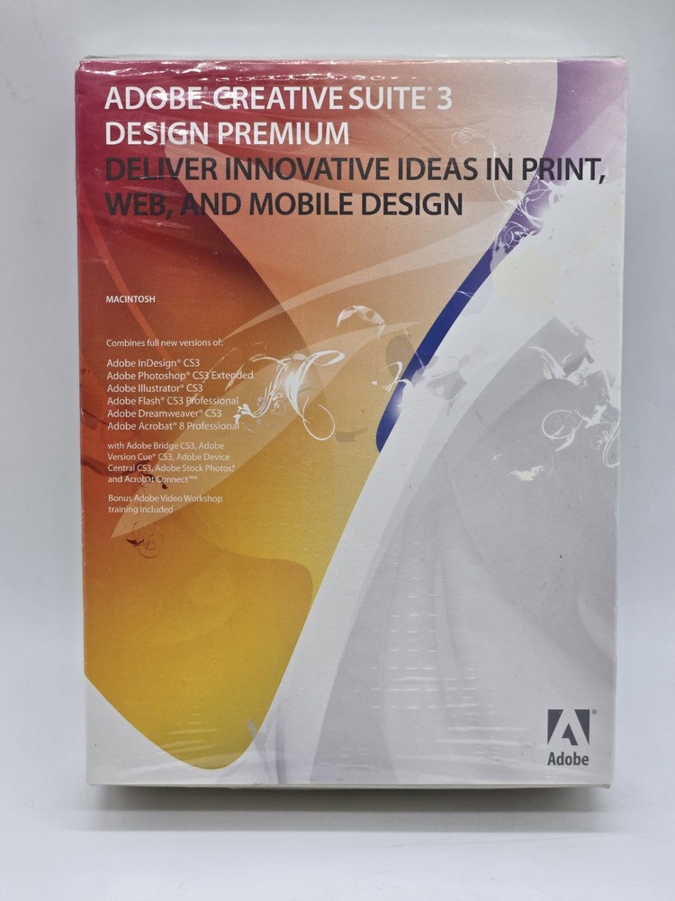 ADOBE CREATIVE SUITE 3 DESIGN PREMIUM Software for Mac
