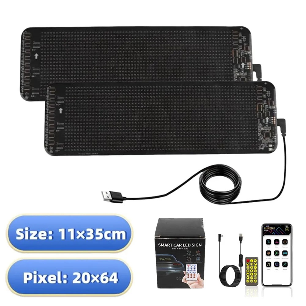 Devil Eyes APP Bluetooth Car Advertising Screen LED Devil Eyes Light LED Display