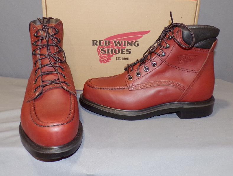RED WING BOOTS SUPERSOLE RED MOC TOE 202 BOOT NEW IN BOX MULTIPLE SIZES n WIDTHS