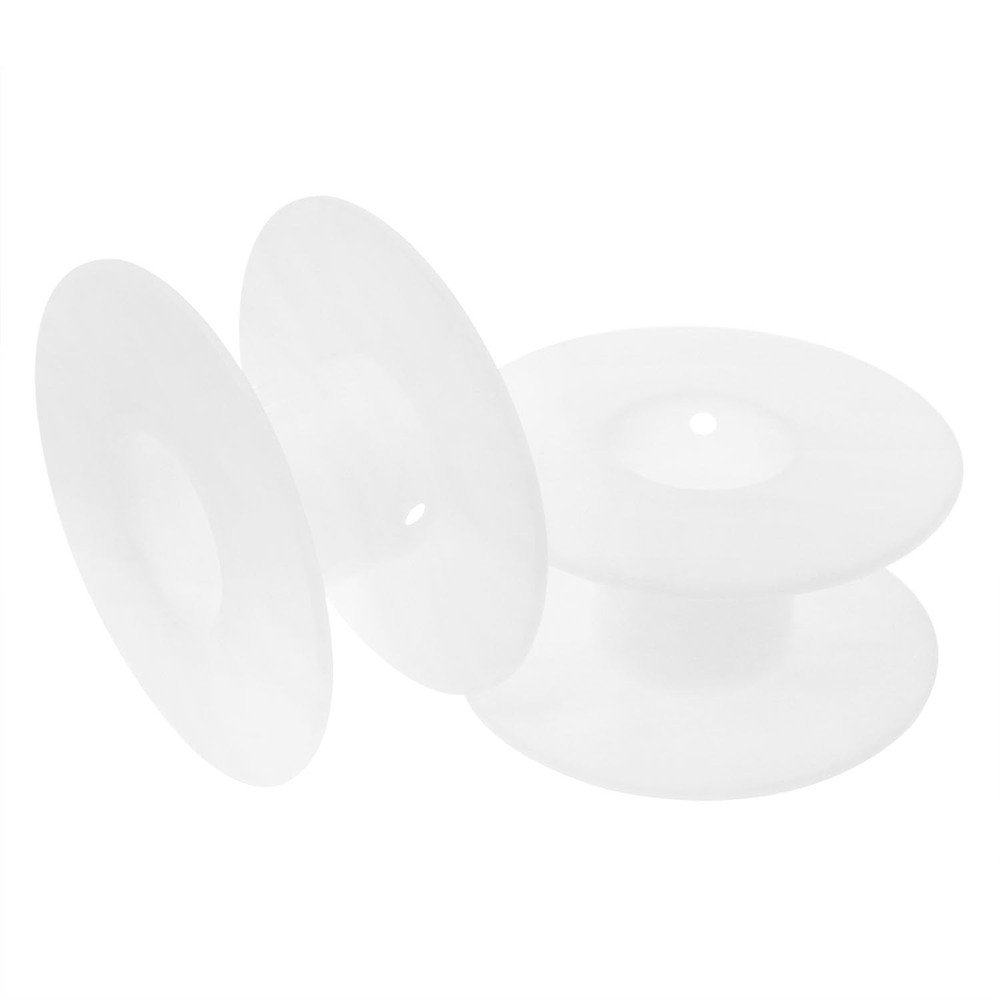 Plastic Empty Spool 34mm/1.88inch White Empty Thread Spools for Sewing Embroi...