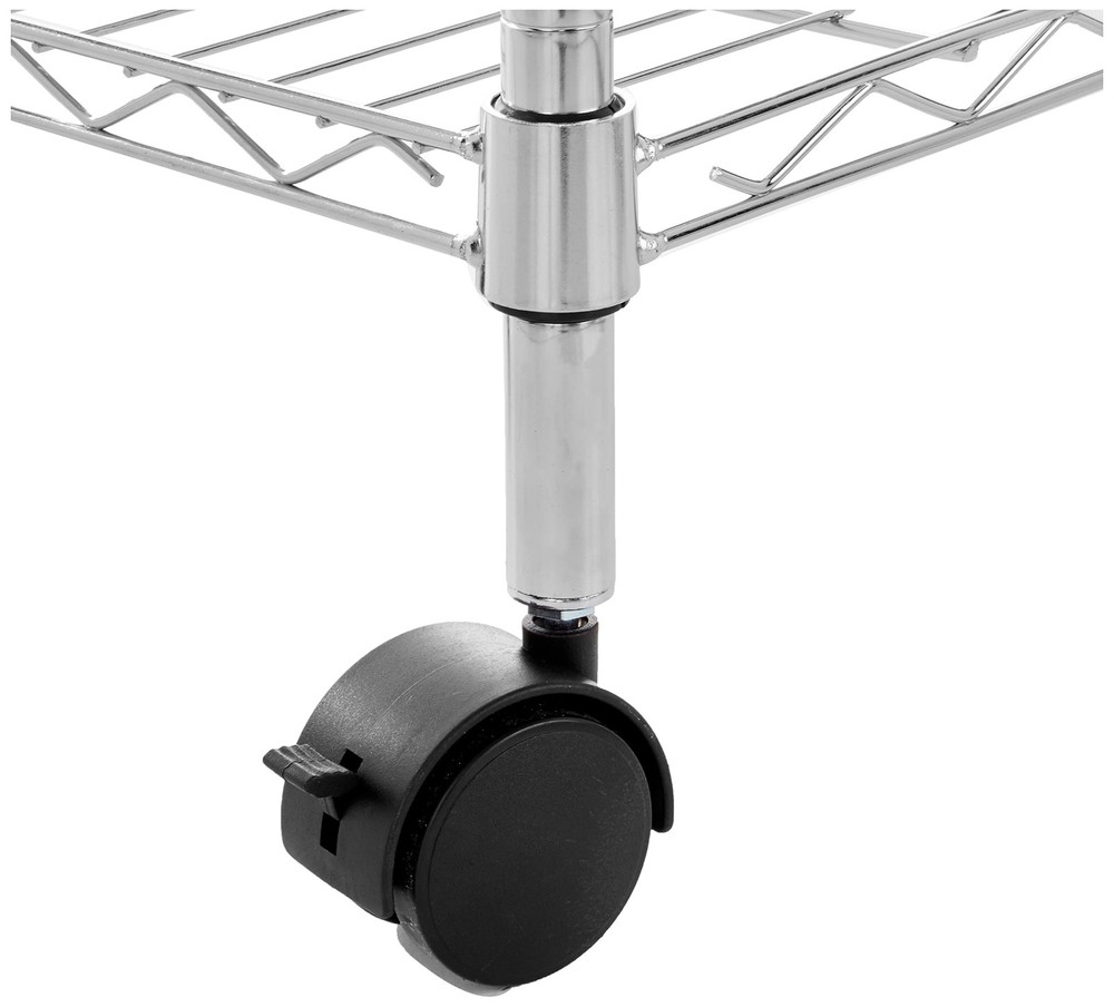 Amazon Basics 3-Shelf Adjustable Heavy Duty Storage Shelving Unit 2'' PP Plastic