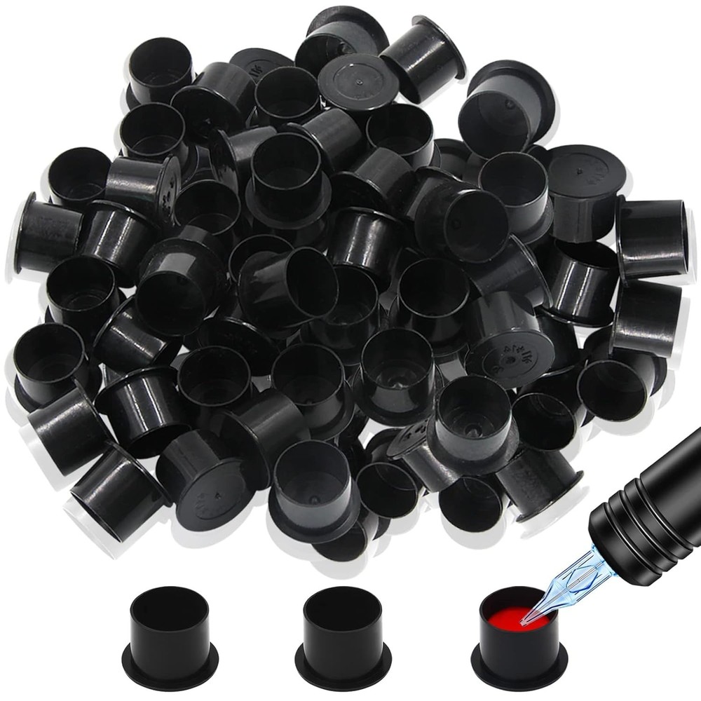 Durable 1000Pcs Disposable Tattoo Ink Caps - Three Sizes for Every Need