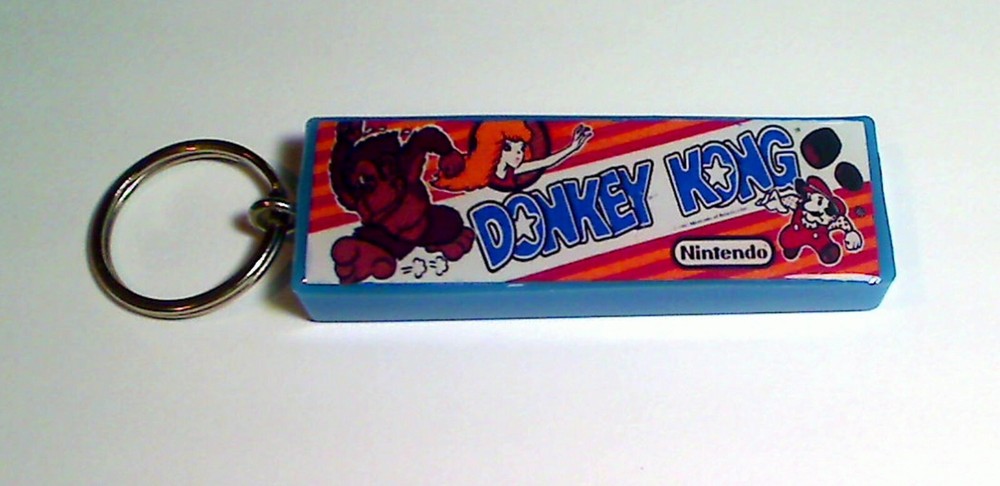 Donkey Kong  Arcade Marquee Coin Door accessory Keychain